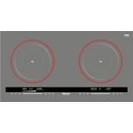 Rasonic 樂信 RIC-SR328/CG 廚房專用雙頭電磁爐 (13A/適合較大櫥櫃空間) (灰色)